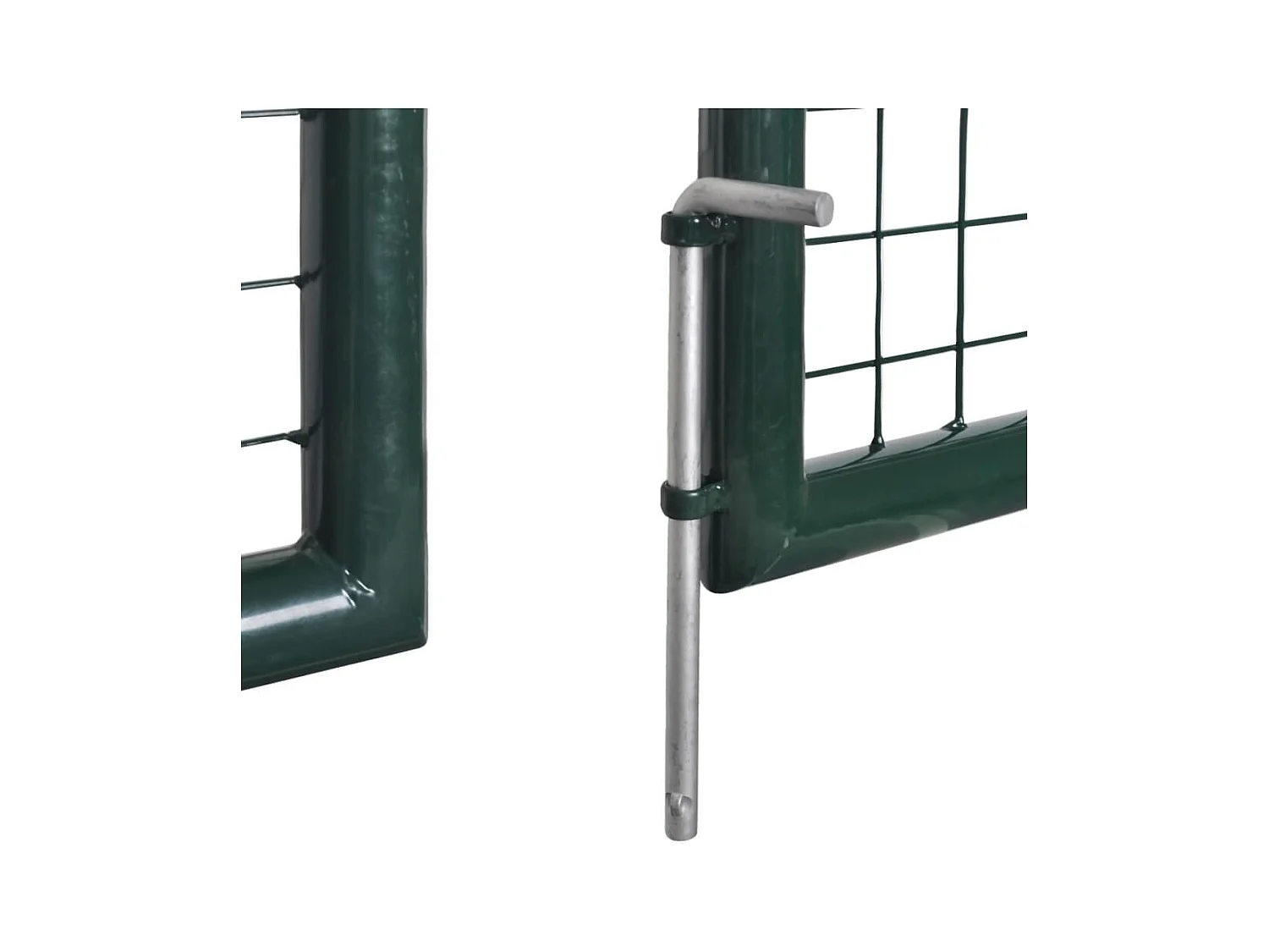 Portail de cl?ture Acier 306x175 cm Vert