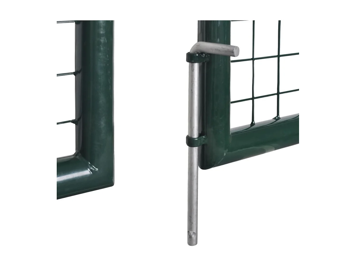 Portail de cl?ture Acier 306x175 cm Vert