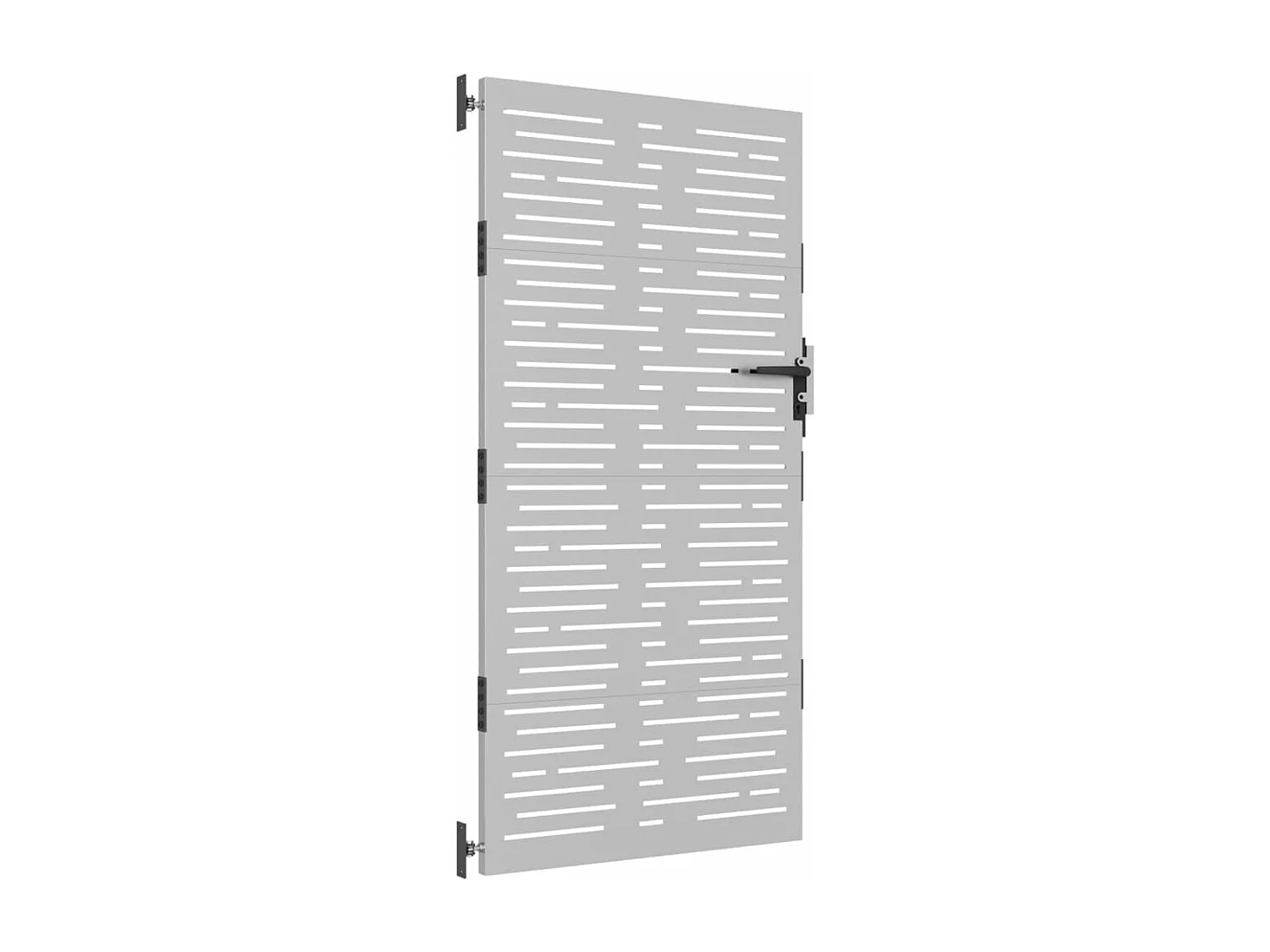 Portail de jardin 85x200 cm acier corten conception de carré