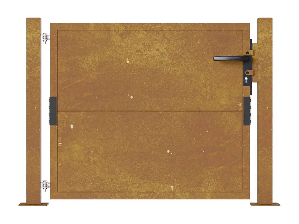 Portail de jardin 105x80 cm acier corten