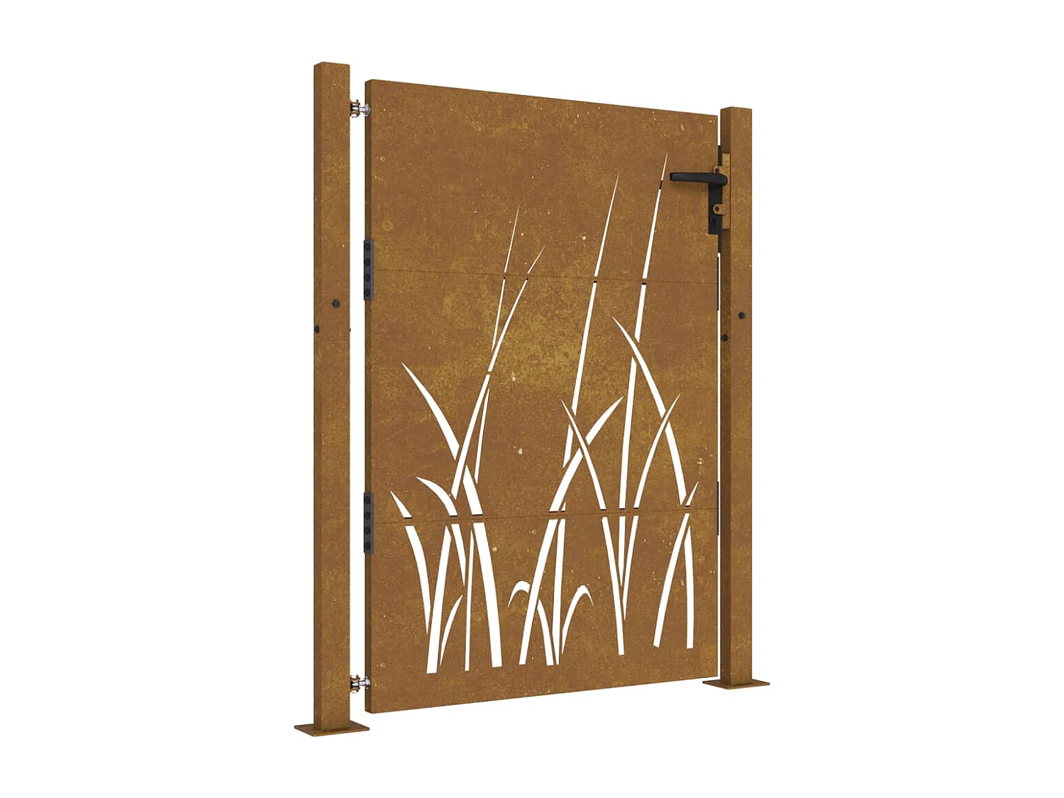 Gartentor 105x130 cm Cortenstahl Grasdesign