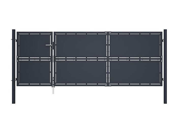 Cancello Pedonale In Alluminio 1x1,20 M VOGEL BLANC - Foto 13