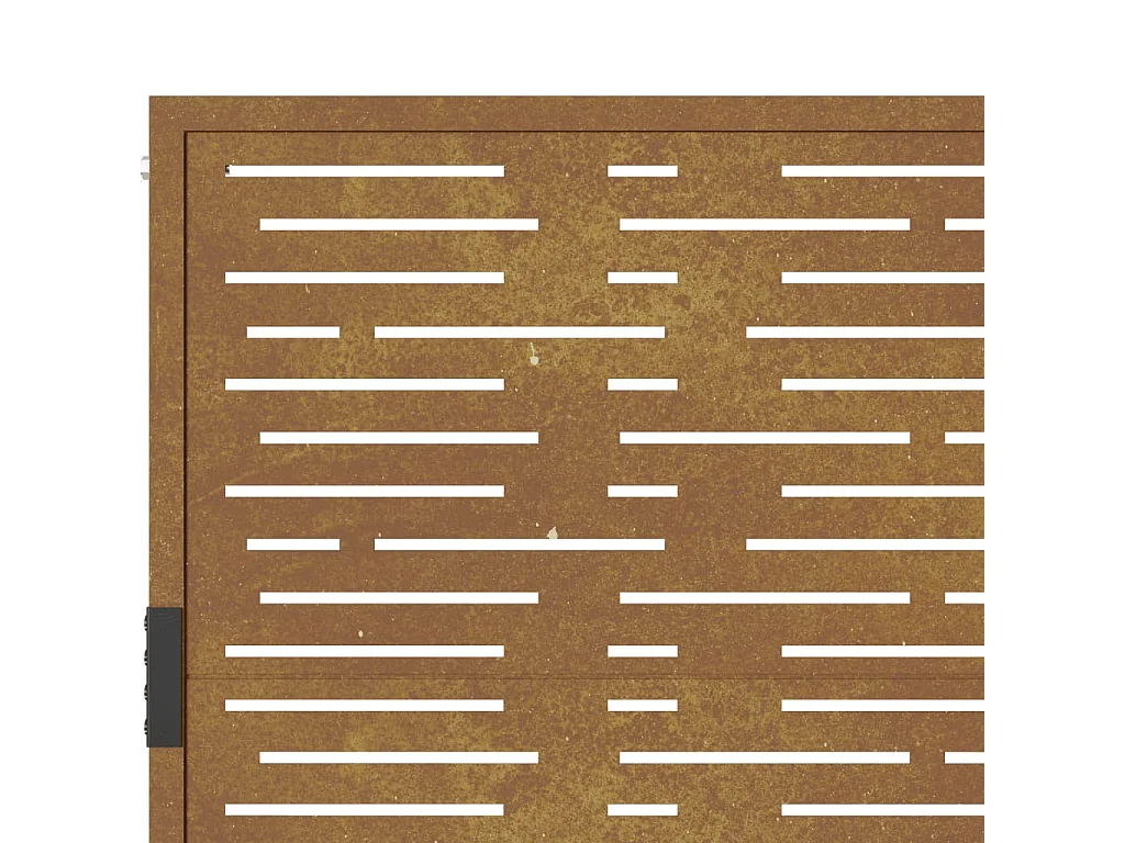 Gartentor 105x105 cm Cortenstahl quadratisches Design