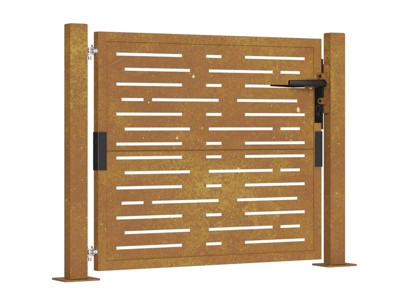 Tuinpoort 105x105 cm cortenstaal vierkant design