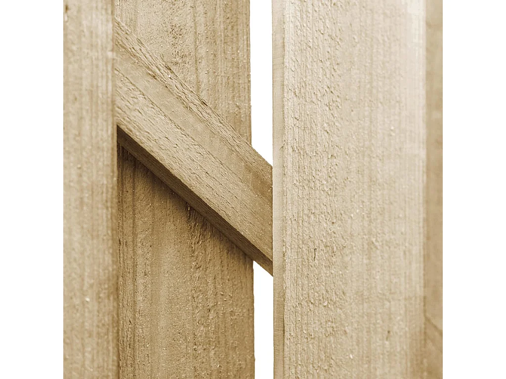 Portail de jardin Bois de pin imprégné 100x100 cm