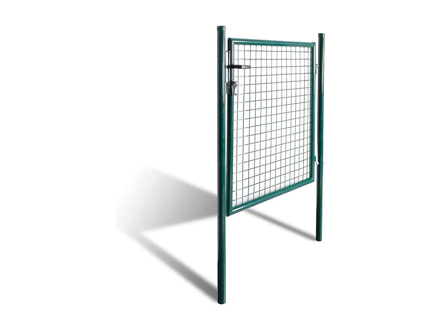 Puerta de valla de una sola puerta de acero recubierto de polvo