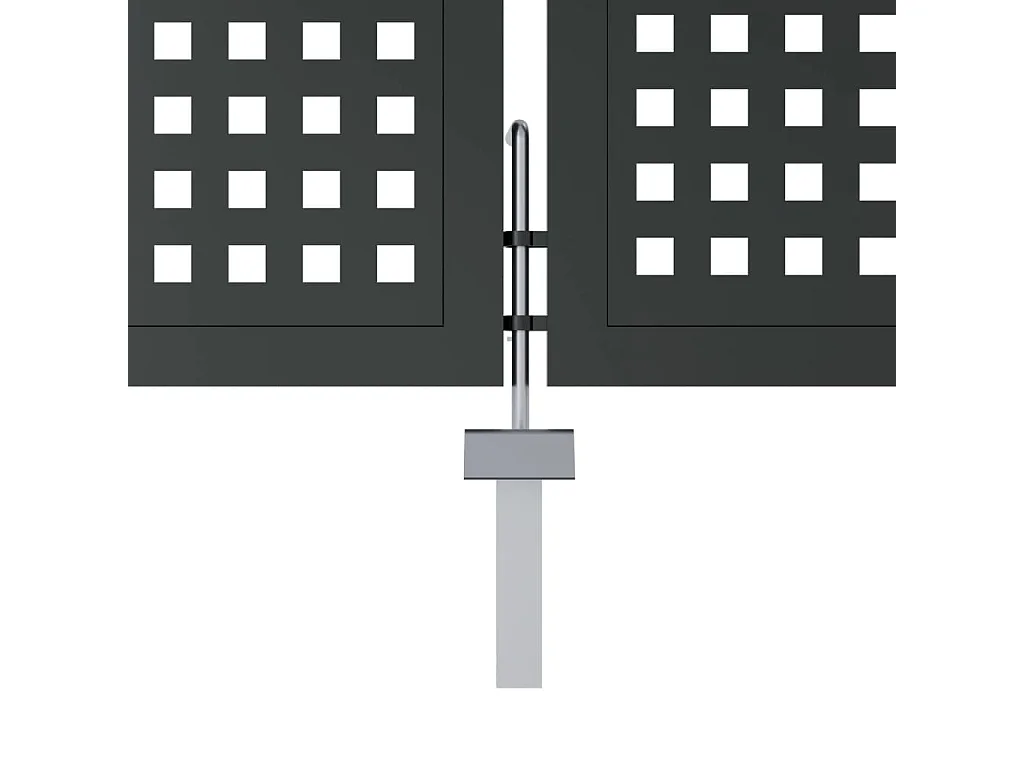 Puerta de jardín antracita 300 x 150 cm de acero