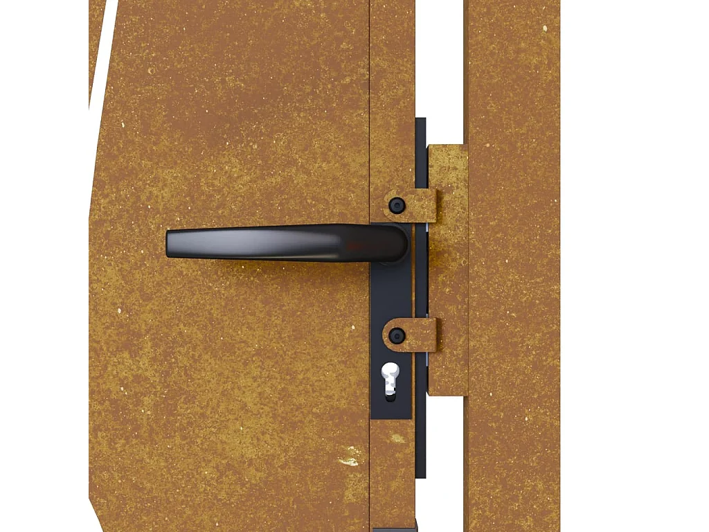 Gartentor 105x130 cm Stahlbehang Gras-Design