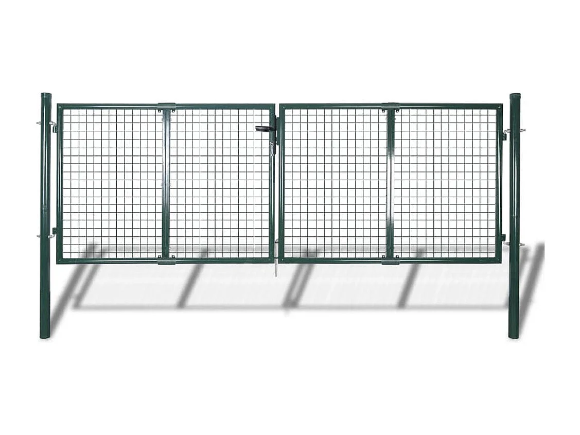 Puerta de malla de alambre galvanizado 289x75cm / 306x125 cm