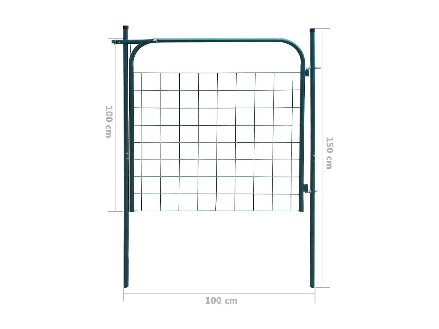 Portail de cl?ture de jardin 100 x 100 cm Vert