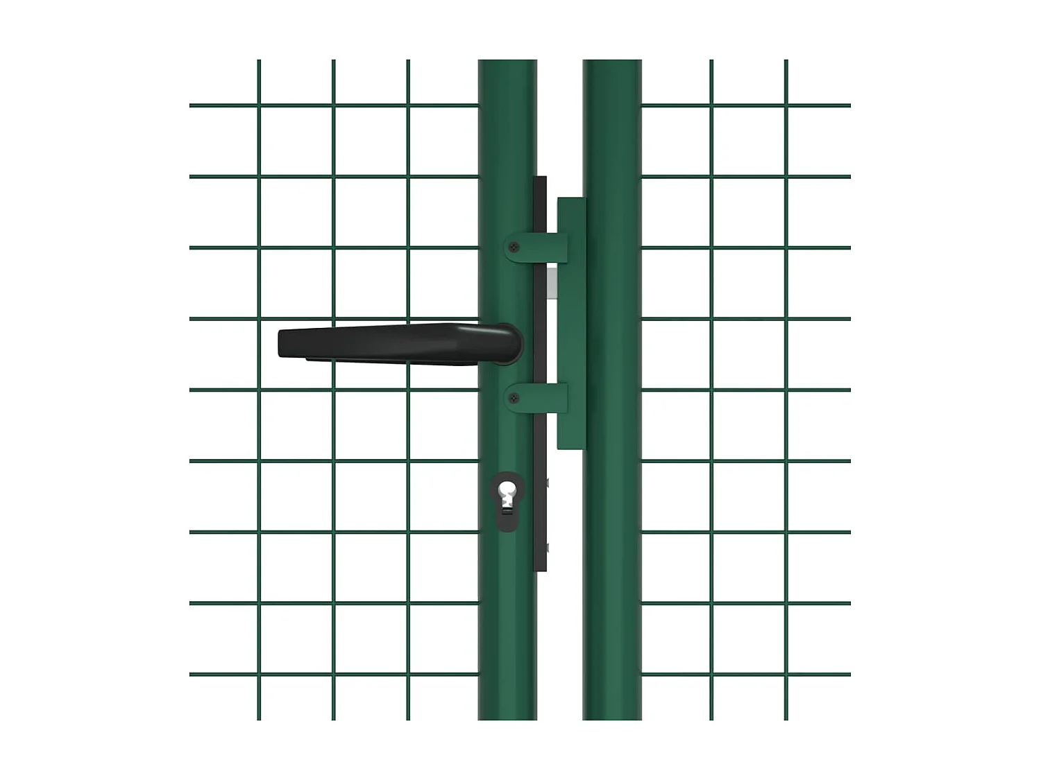 Portail en treillis de jardin acier 390x125 cm vert