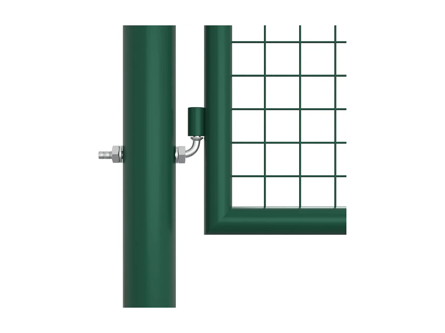 Portail en treillis de jardin acier 390x125 cm vert