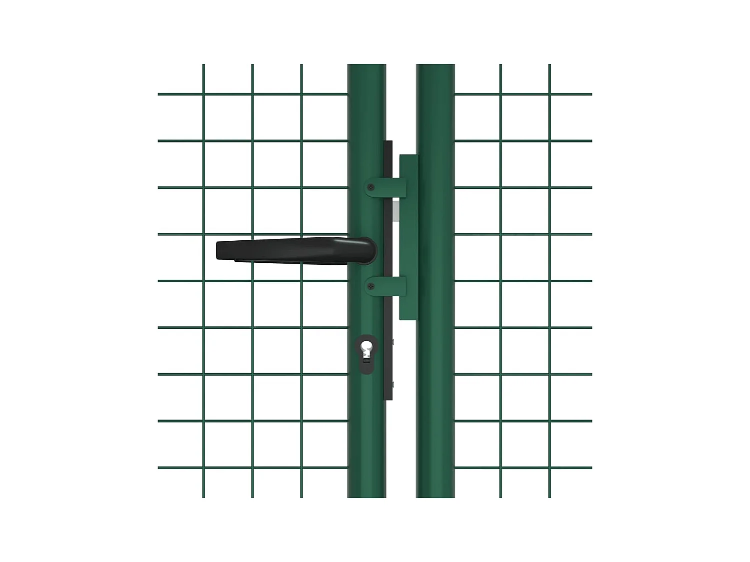 Stahl-Gartentor mit Spalier 390x125 cm grün