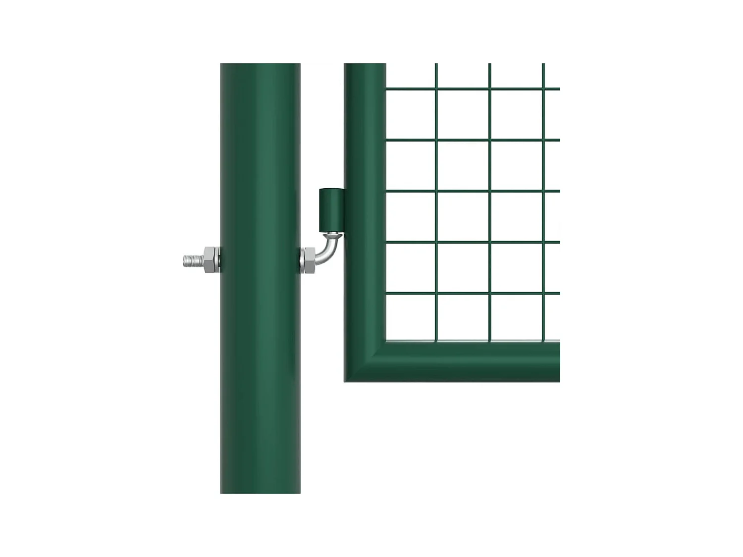 Stahl-Gartentor mit Spalier 390x125 cm grün