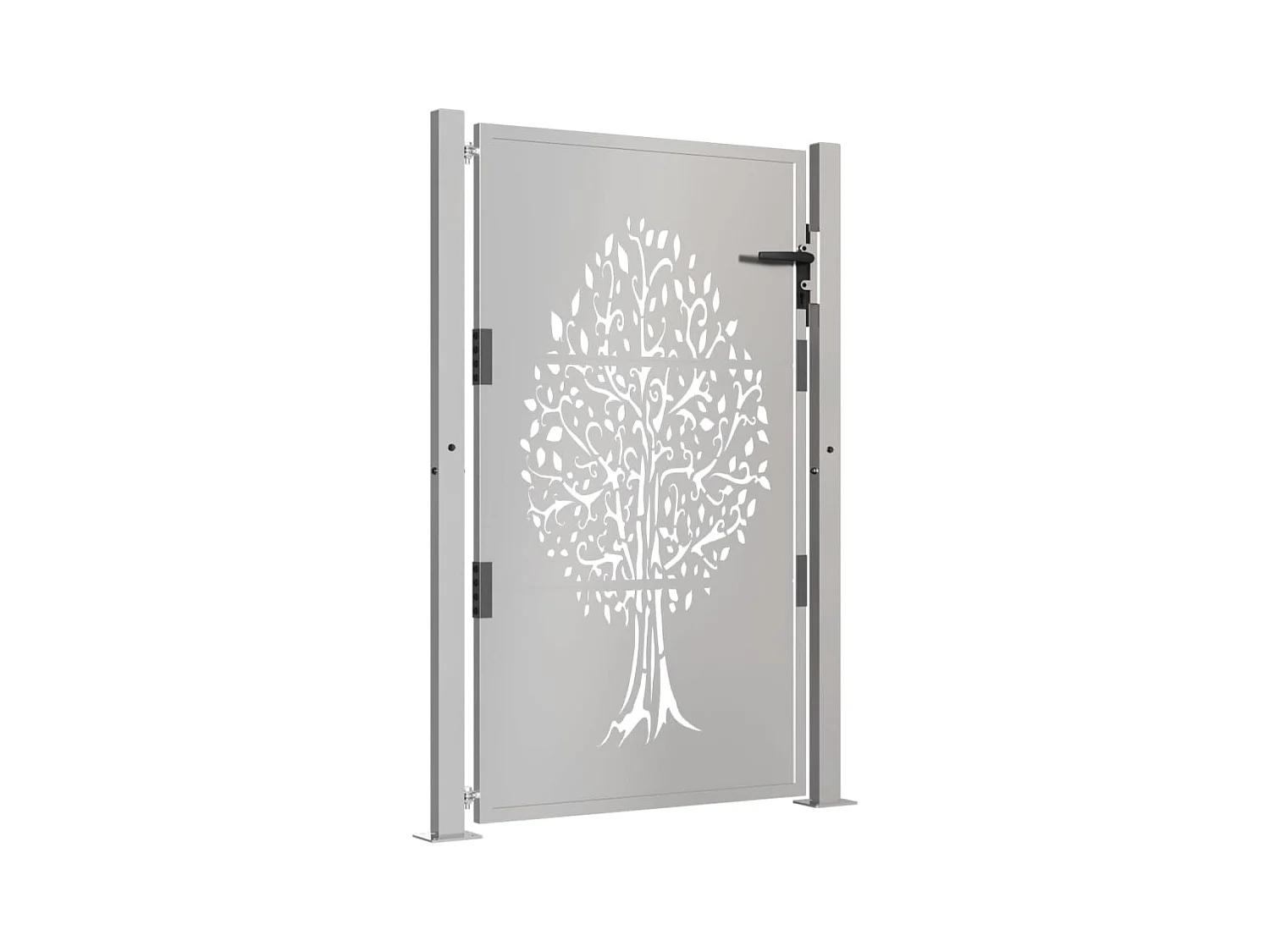 Portail de jardin 105x130 cm acier corten conception de l'arbre
