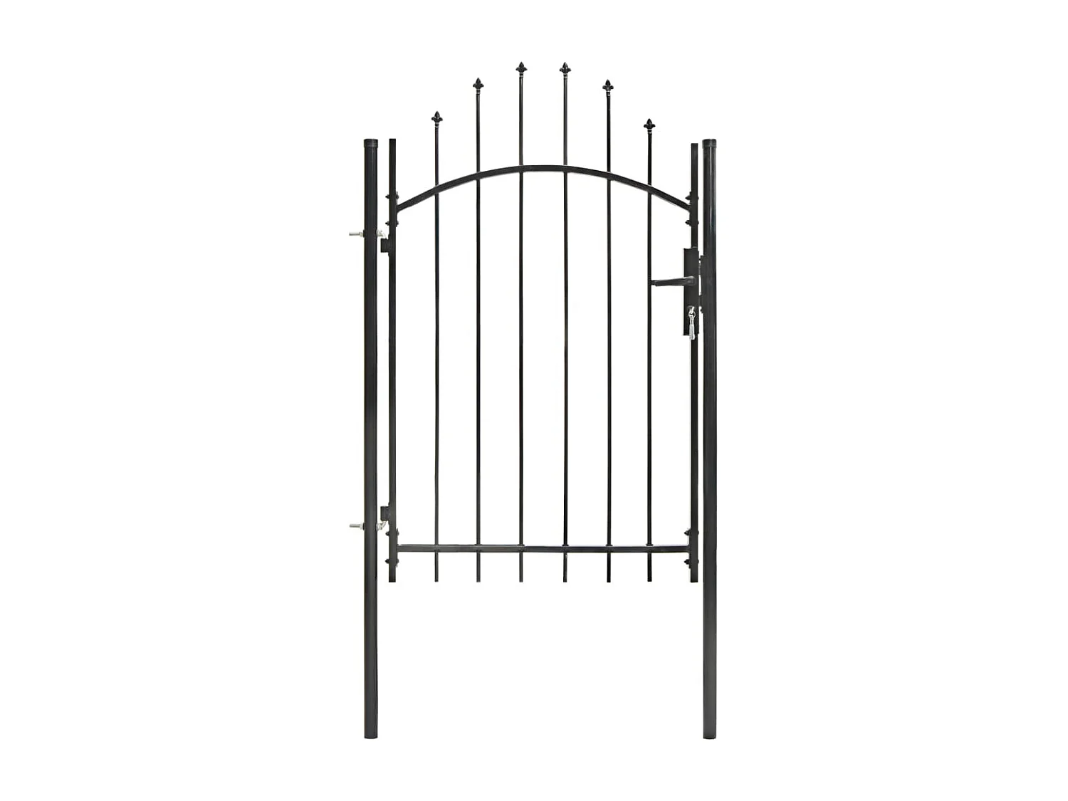 Portail de jardin Acier 1 x 2 m Noir