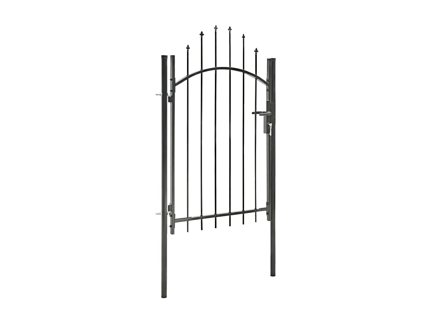 Portail de jardin Acier 1 x 2 m Noir