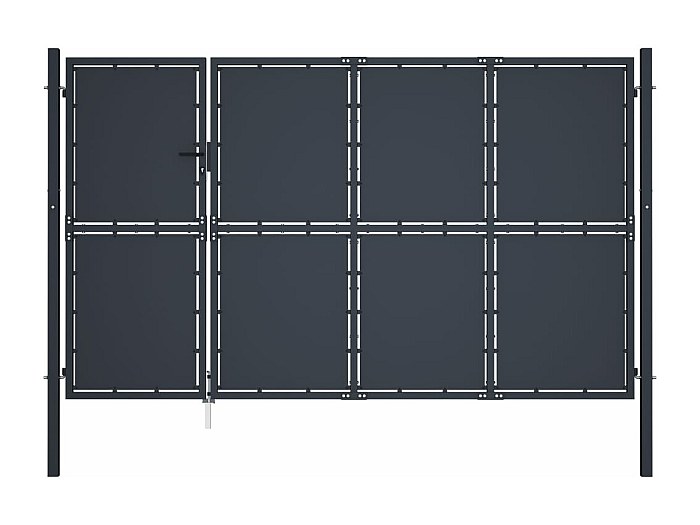 Cancello Pedonale In Alluminio 1x1,20 M VOGEL BLANC - Foto 12