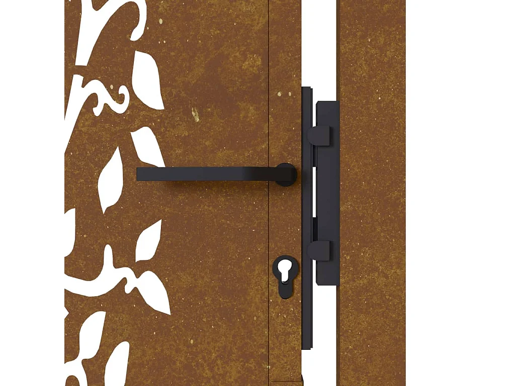 Tuinpoort 105x205 cm cortenstaal boomdesign