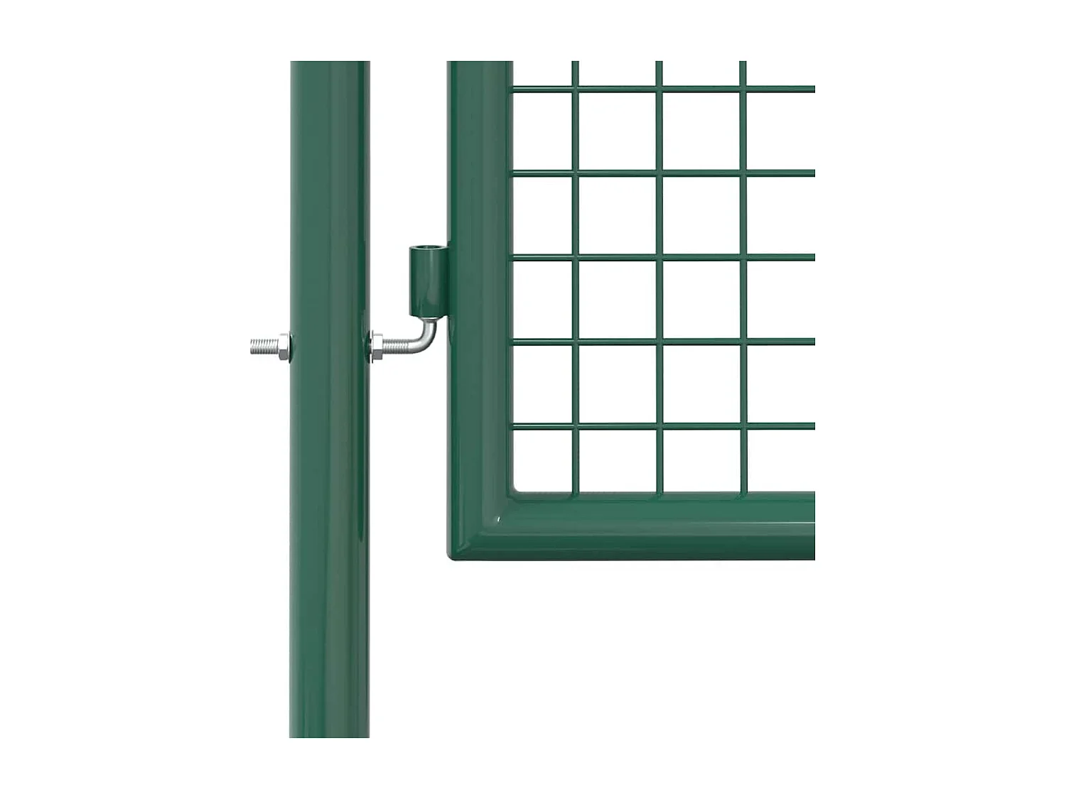 Puerta de acero para valla de 100x175 cm color verde