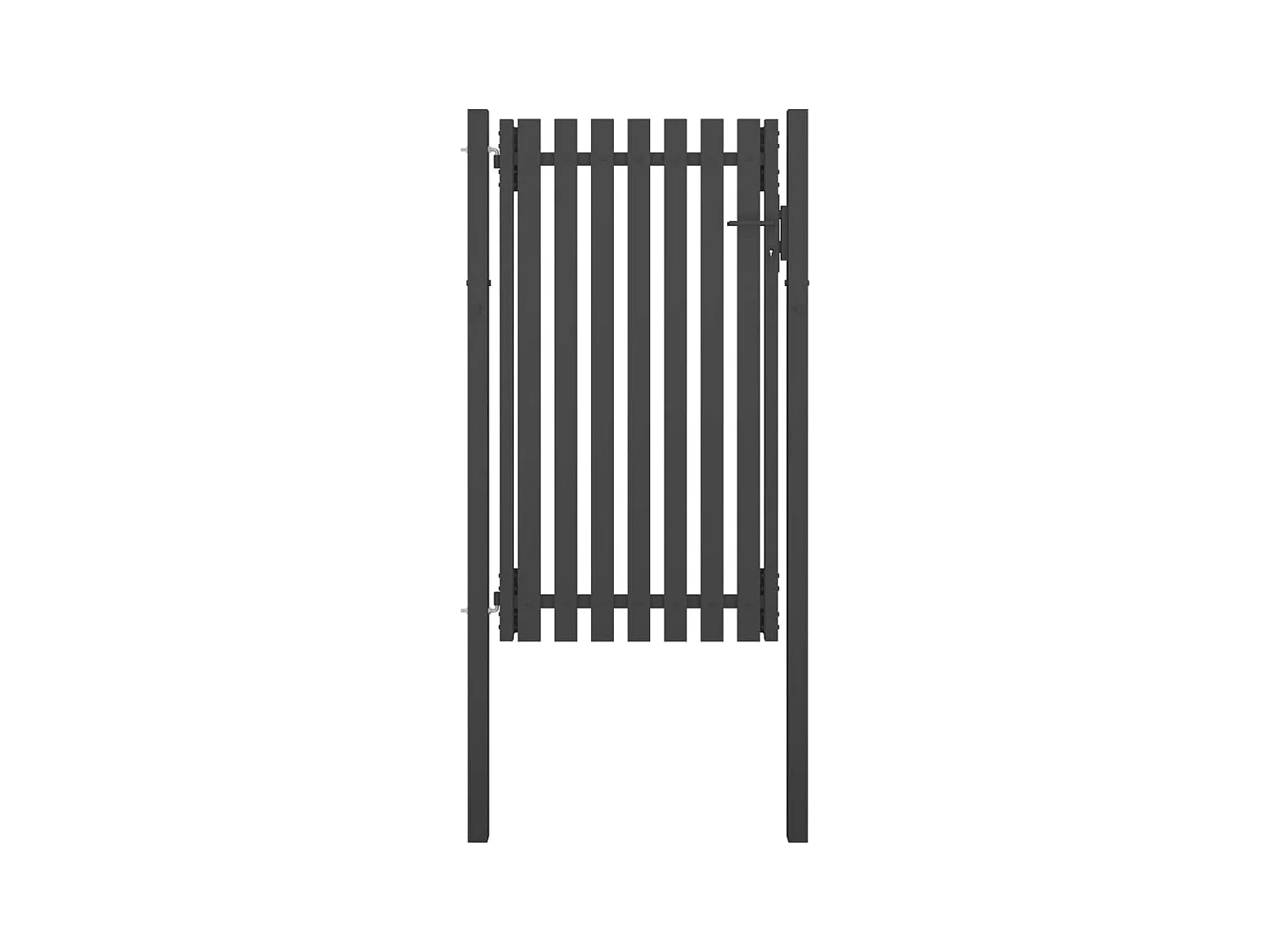 Portail de cl?ture de jardin Acier 1x2,25 m Anthracite