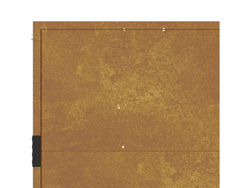 Portão de jardim 105x155 cm aço corten