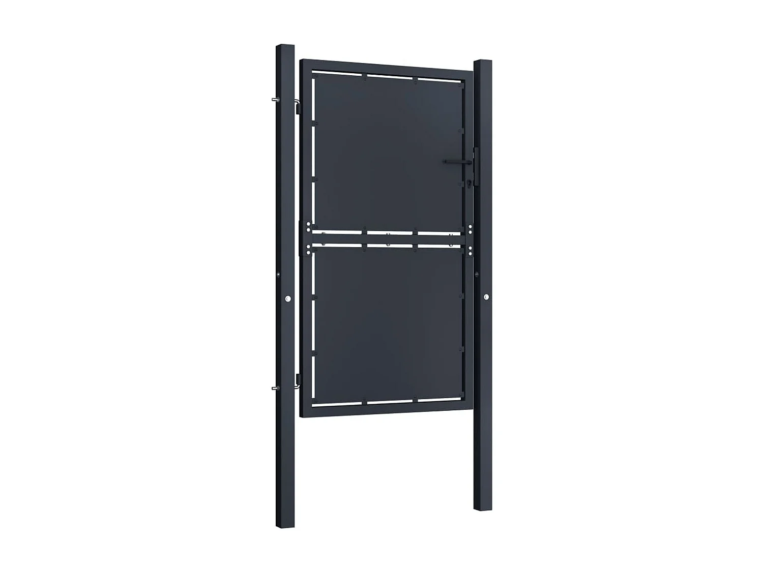 Portail de jardin Acier 100 x 175 cm Anthracite