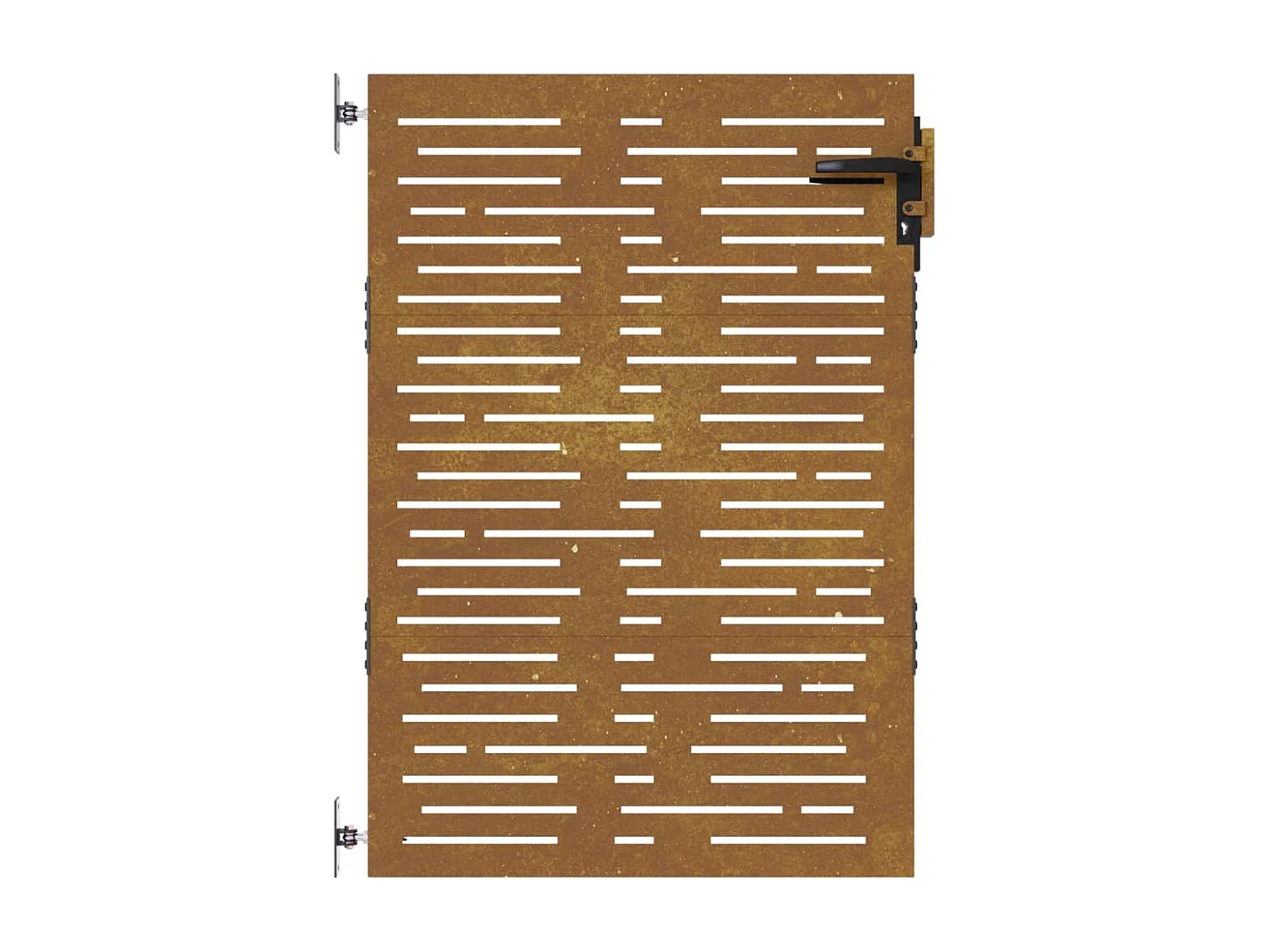 Portail de jardin 85x150 cm acier corten conception de carré