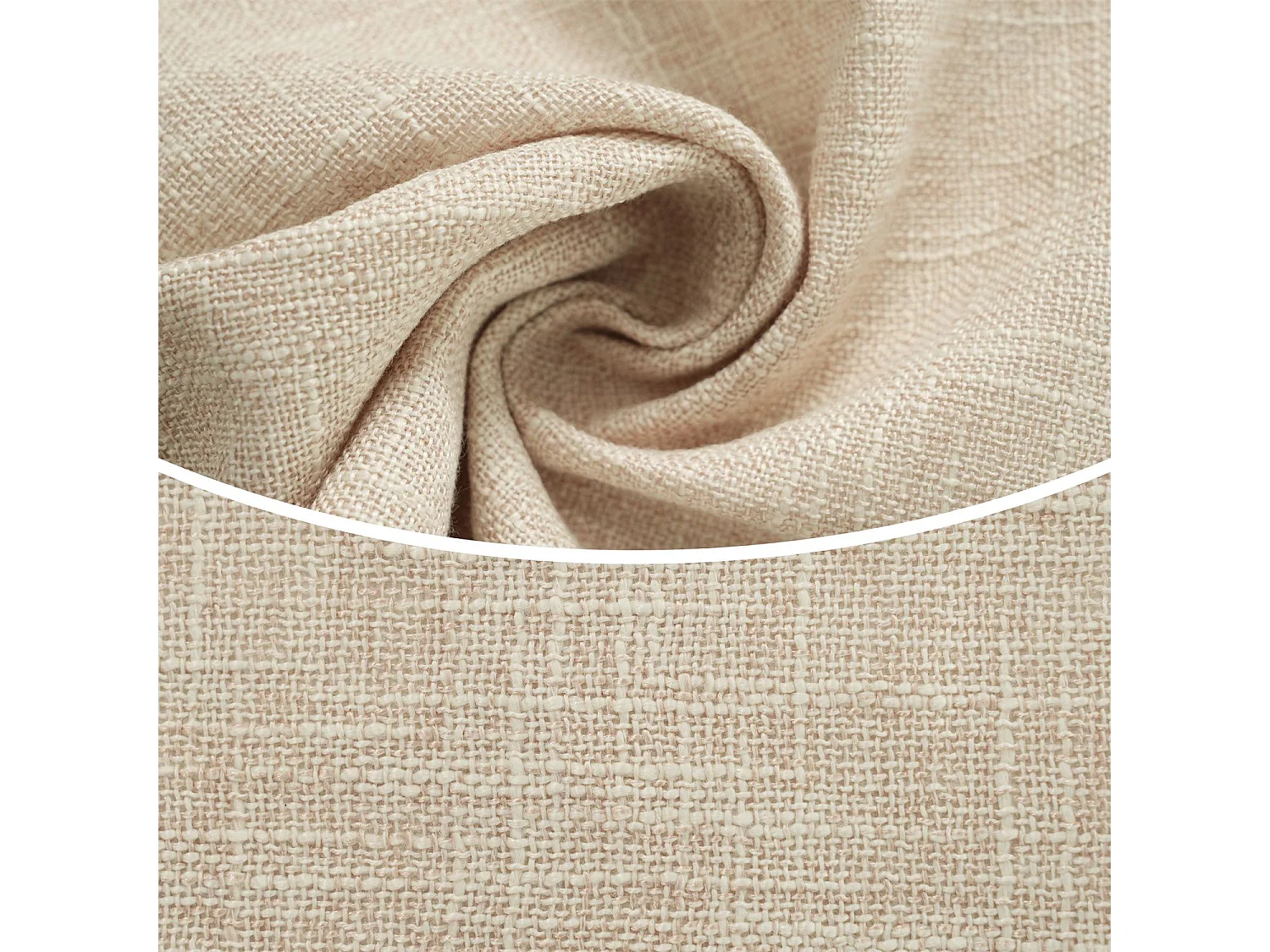 Cama de arrumação 180x200 cm, cama estofada, cama de casal com espaço de arrumação hidráulico, linho, bege, sem colchão