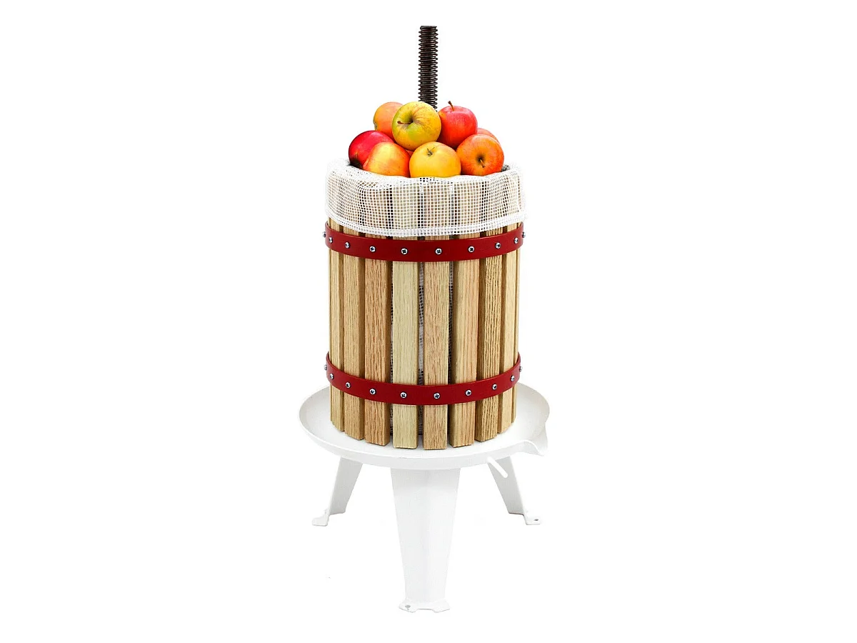 Pressoir à Fruits Traditionnel de 18 Litres pour Jus, Vins et Cidres