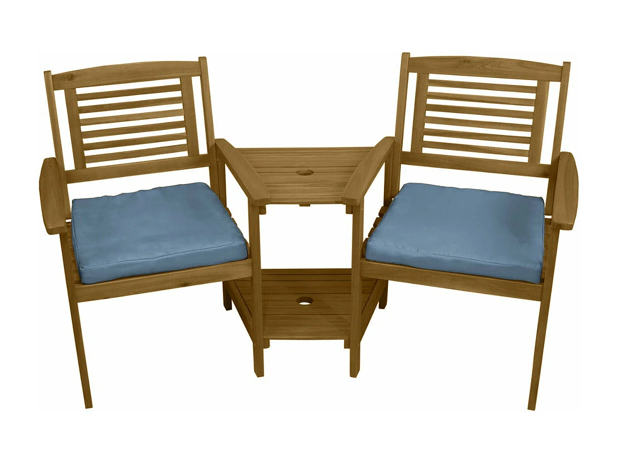 Panca in Legno da giardino con Cuscini