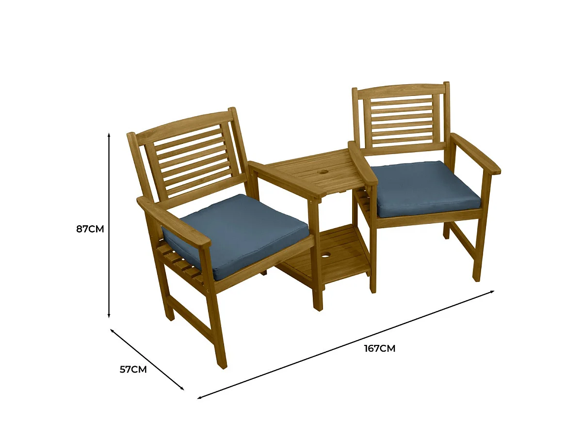 Companion Seat With Cushions
