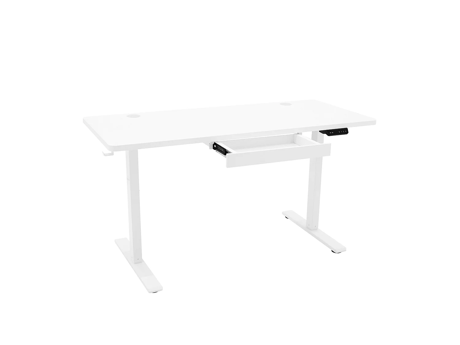 Elektrický stojaci stôl so zásuvkou - 140 cm x 60 cm