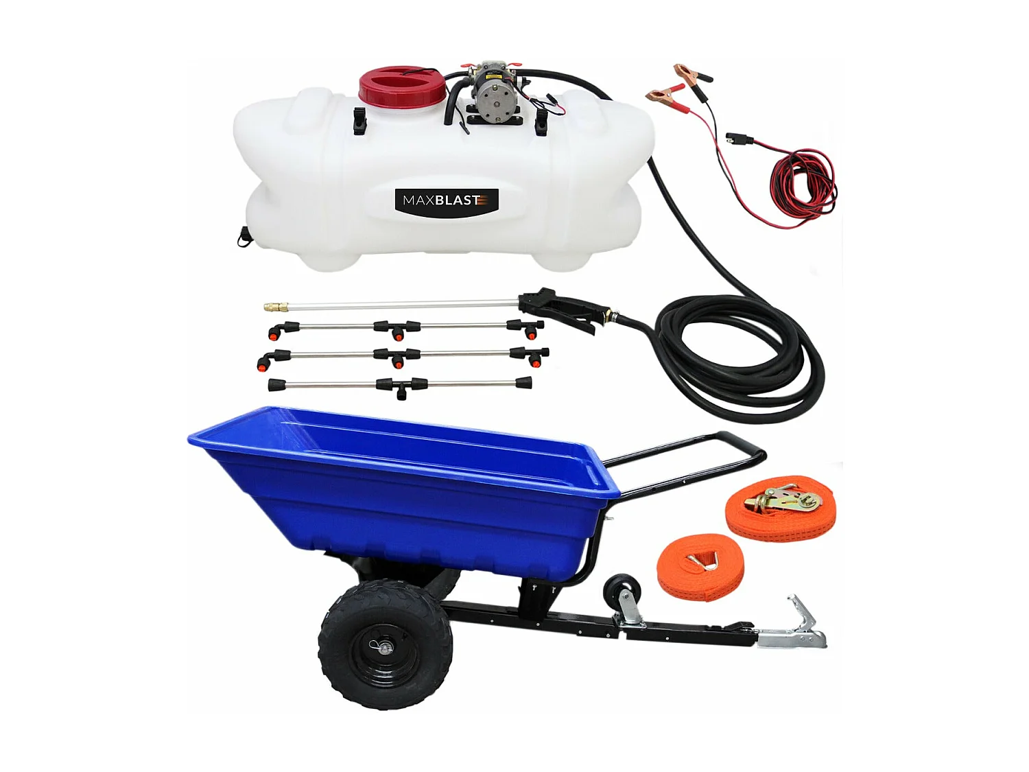 Zestaw: przyczepa terenowa ATV i opryskiwacz 60 l