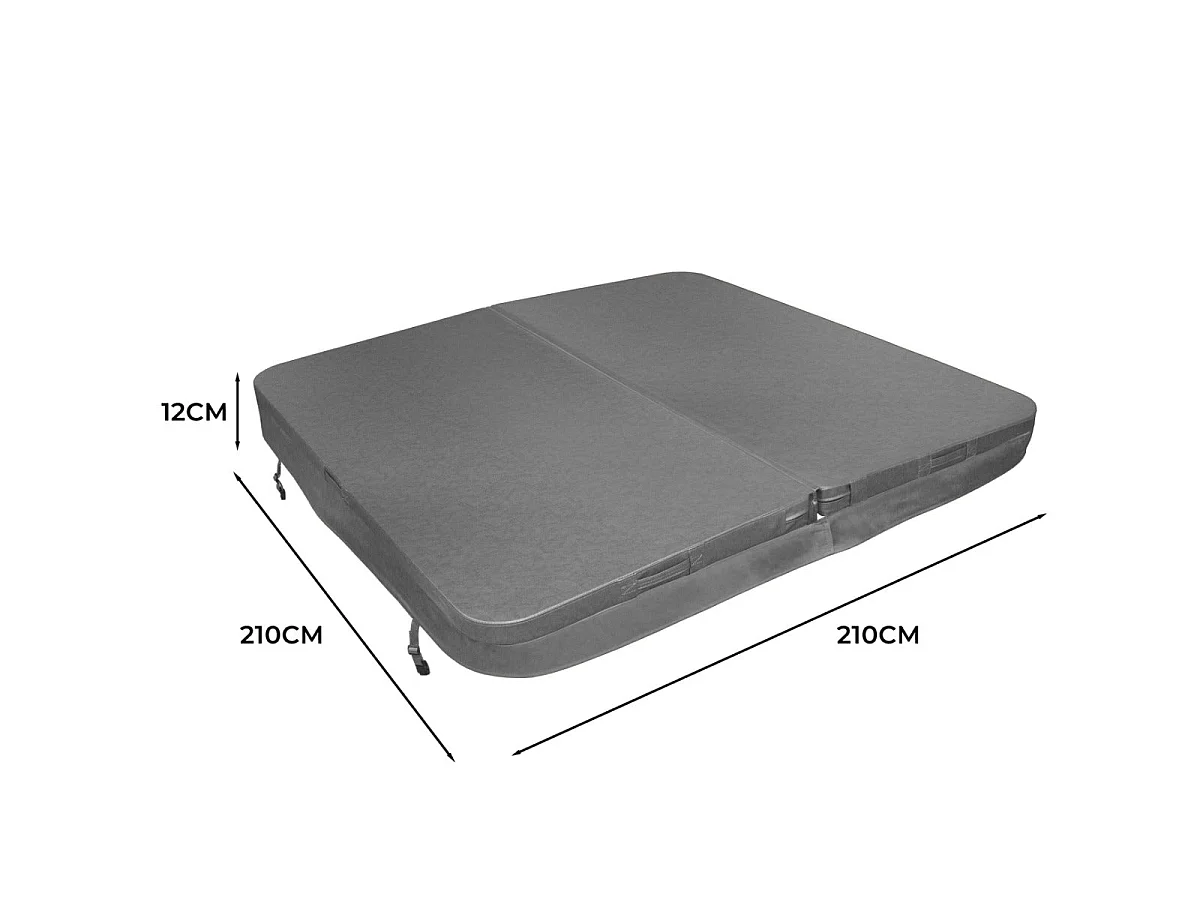 2.1m Hot Tub Spa Cover - Grey