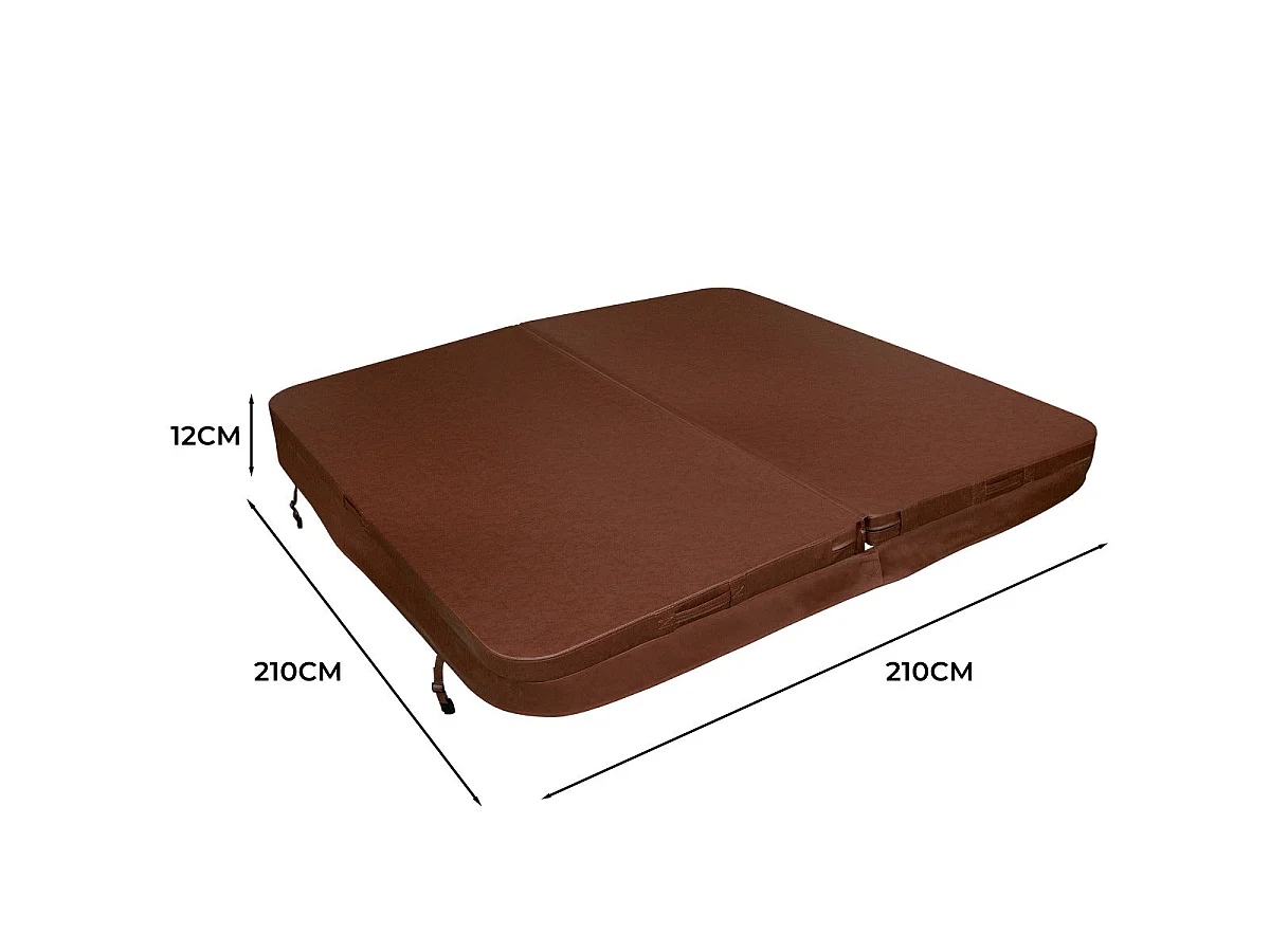 2.1m Hot Tub Spa Cover – Brown