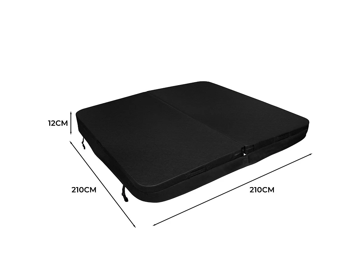 2.1m Hot Tub Spa Cover – Black