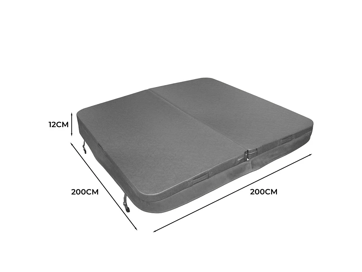 2m Hot Tub Spa Cover - Grey