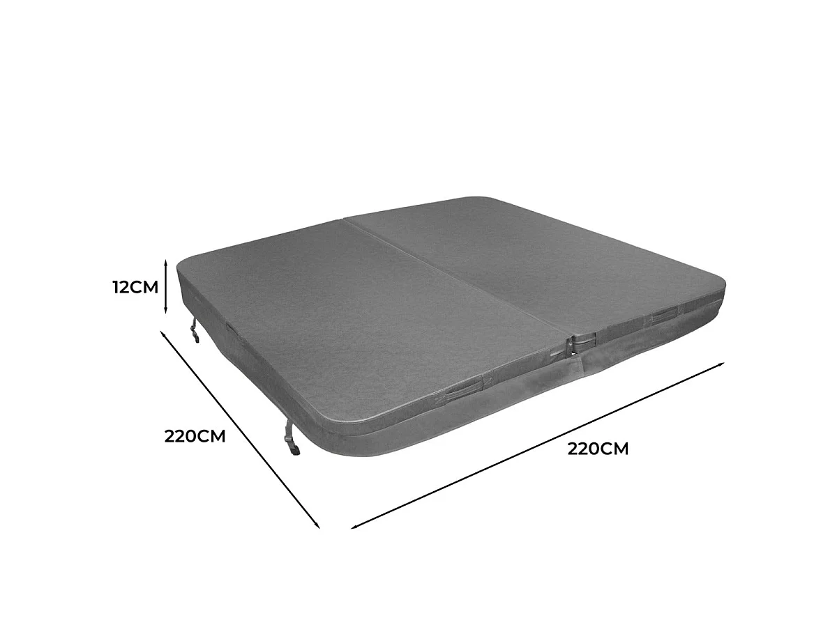 2.2m Hot Tub Spa Cover - Grey