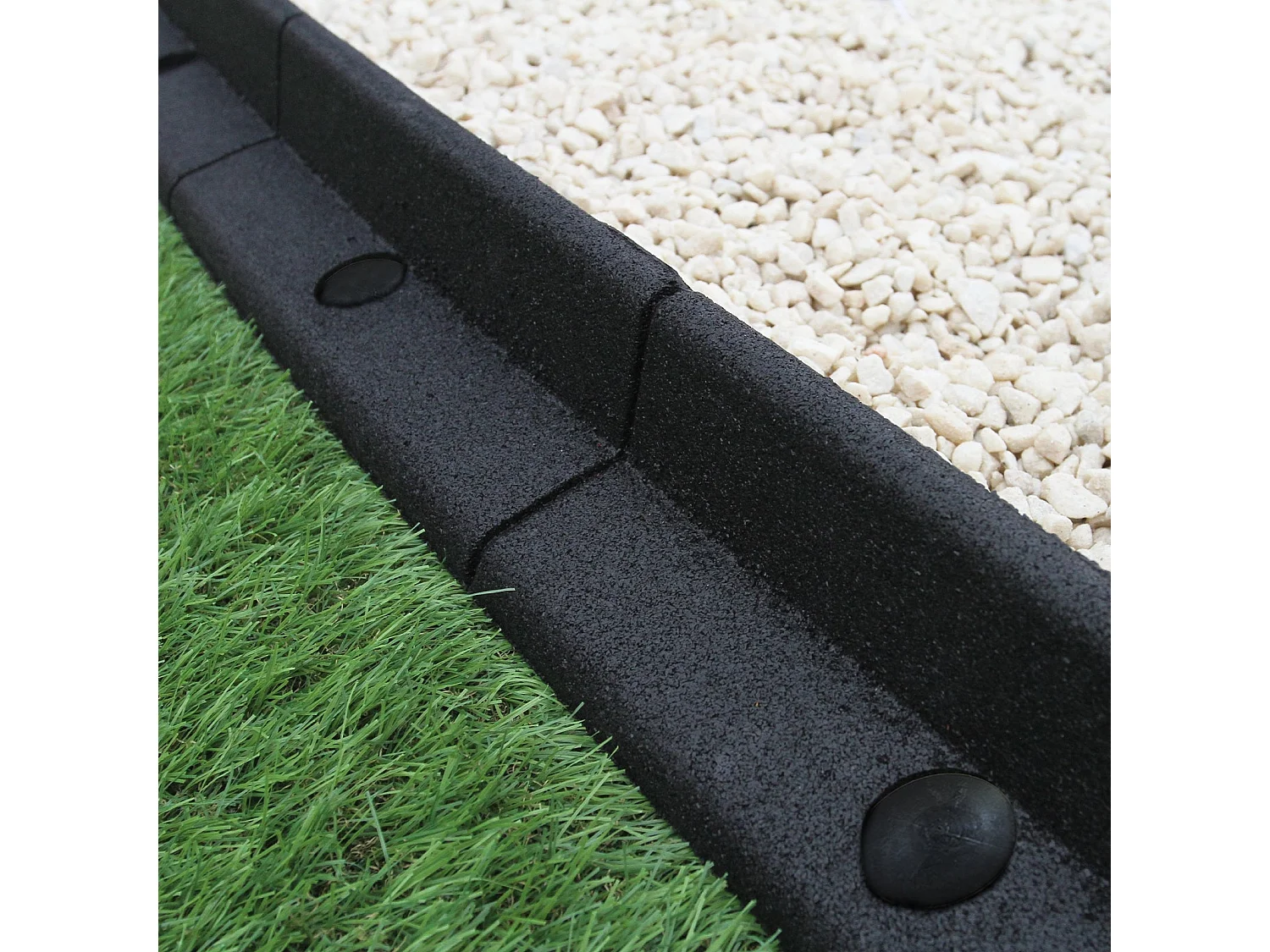 Bordures de Pelouse Flexible 1.2m Noir x 30