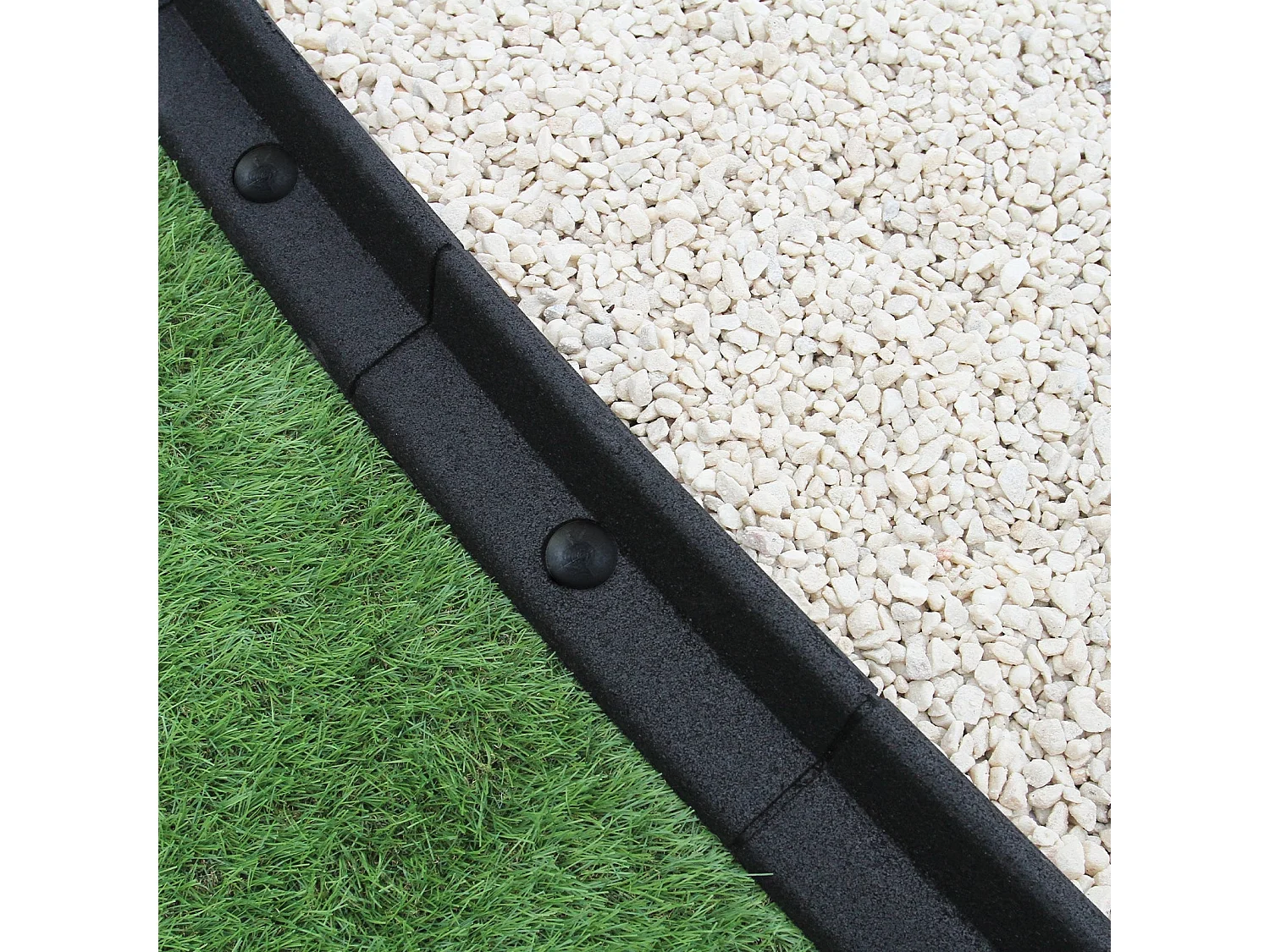 Bordures de Pelouse Flexible 1.2m Noir x 12