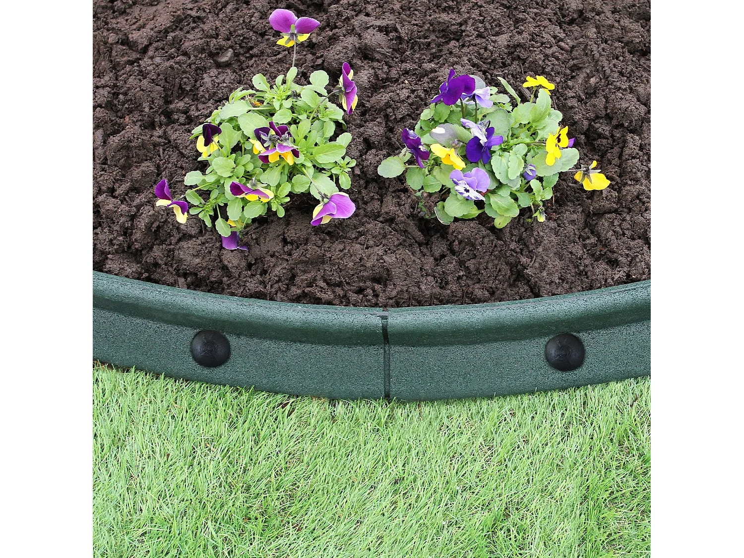 Bordures de Pelouse Flexibles 1.2m Vert x 6