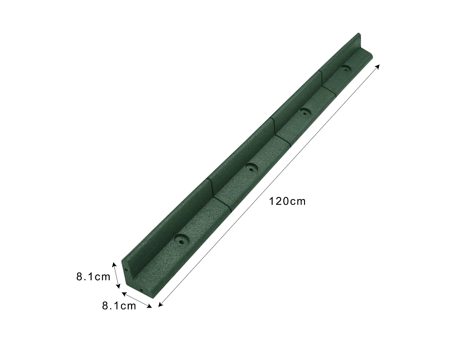 Bordures de Pelouse Flexibles 1.2m Vert x 6