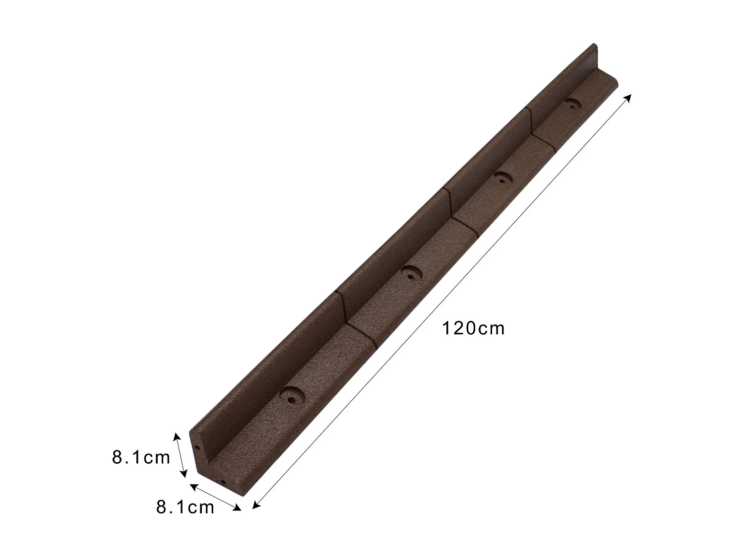 Bordures de Pelouse Flexible 1.2m Marron x 26