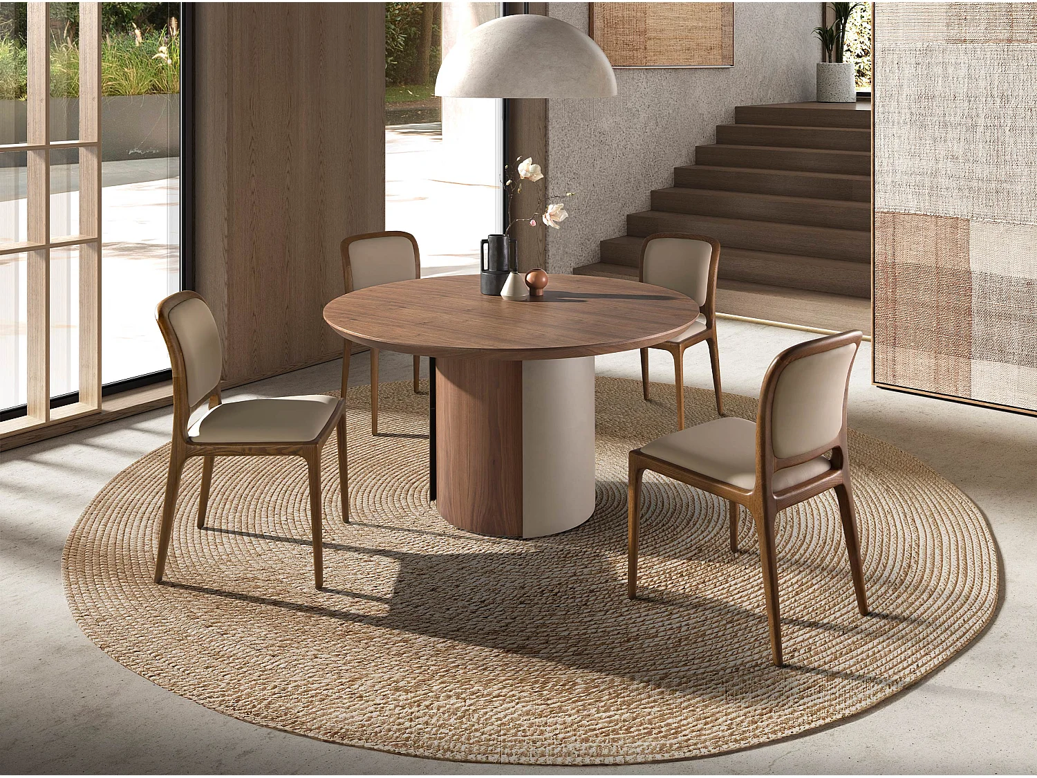 Chaise en simili-cuir crème 4169 ANGEL CERDA