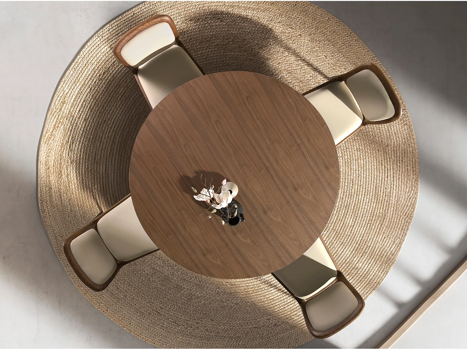 Chaise en simili-cuir crème 4169 ANGEL CERDA