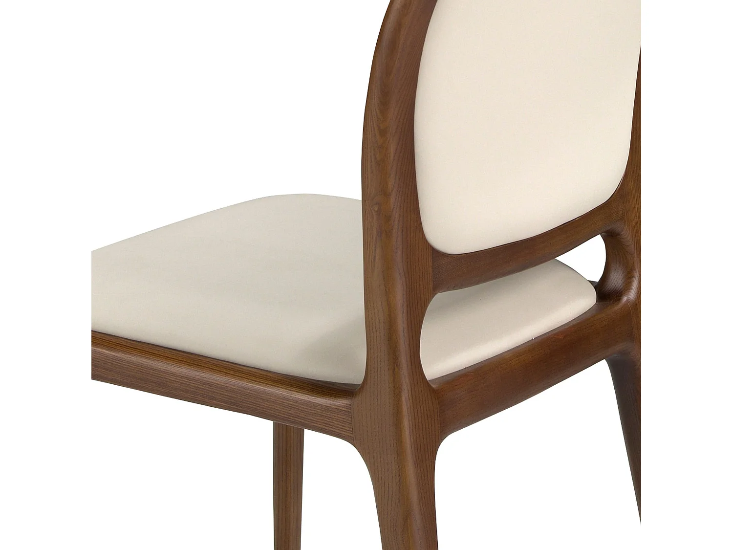 Chaise en simili-cuir crème 4169 ANGEL CERDA