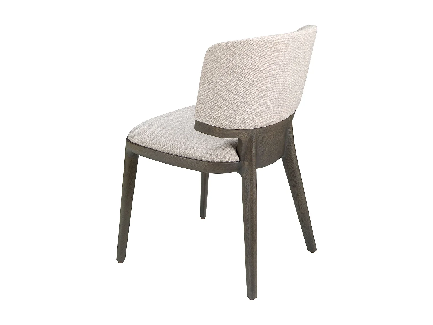 Stuhl aus hellgrauem Stoff 4165 ANGEL CERDA