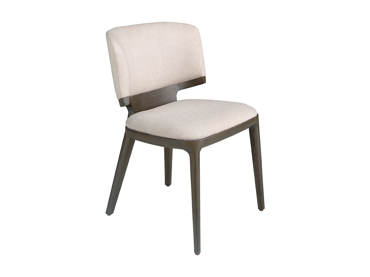 Stuhl aus hellgrauem Stoff 4165 ANGEL CERDA