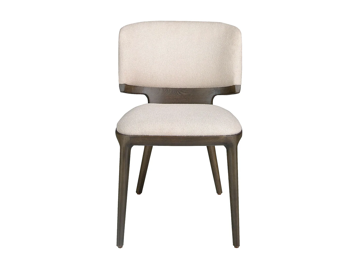 Stuhl aus hellgrauem Stoff 4165 ANGEL CERDA